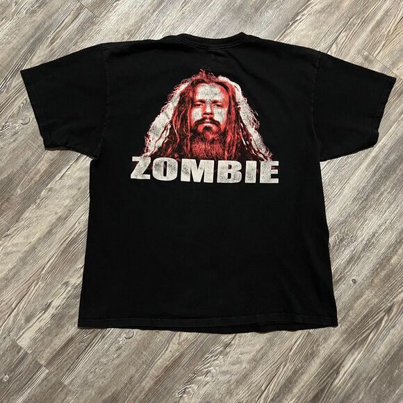 Vintage Rob Zombie Band Tee Featuring Sheri Moon Zombie Black XL - Picture 2 of 6